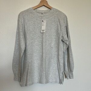 GU Light Gray Long Sleeve Tee